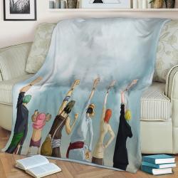 One Piece Monkey D Luffy N Fleece Throw Blanket Meaningful Gift For Halloween Christmas