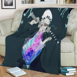 One Piece Trafalgar Law Fleece Throw Blanket Meaningful Gift For Halloween Christmas