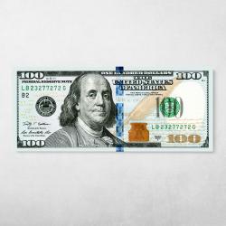 Original Ben Franklin (New Style) Wall Art Canvas Meaning Gift For Birthday Christmas
