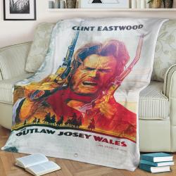 Outlaw Movie Poster Fleece Throw Blanket Meaningful Gift For Halloween Christmas