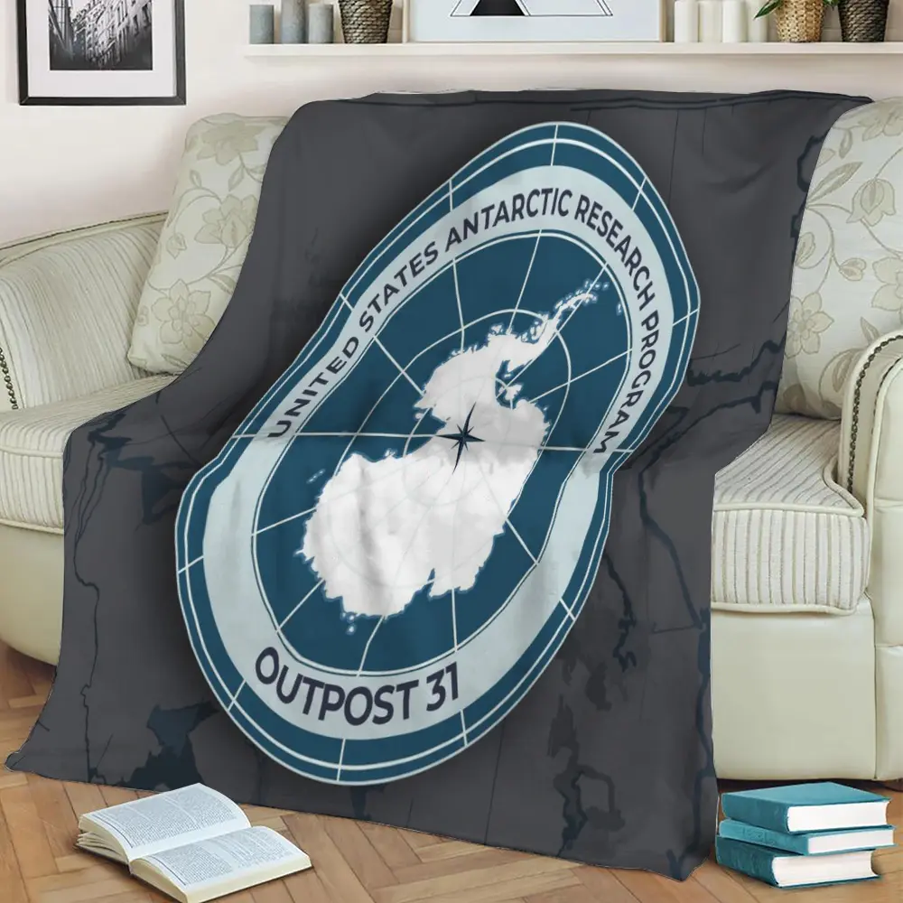 Outpost 31 The Thing Fleece Throw Blanket Meaningful Gift For Halloween Christmas