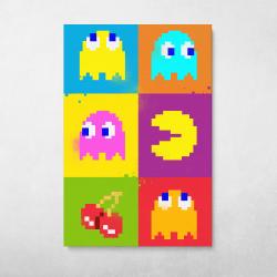 Pac Man Pop Wall Art Canvas Meaning Gift For Birthday Christmas Halloween
