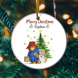 Paddington Bear And Corgi Christmas Ornament Perfect And Unique Gifts For Family On Christmas