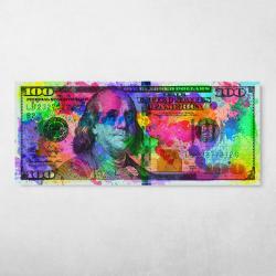 Painted Ben Franklin Wall Art Canvas Meaning Gift For Birthday Christmas