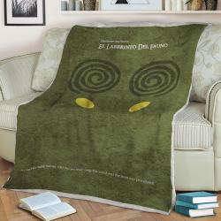 Pan Labyrinth Minimal Fleece Throw Blanket Meaningful Gift For Halloween Christmas