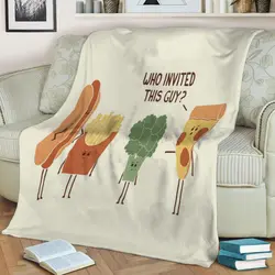 Party Crasher Fleece Throw Blanket Meaningful Gift For Halloween Christmas