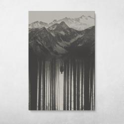 Forest Mountain Wall Art Canvas Meaning Gift For Birthday Christmas