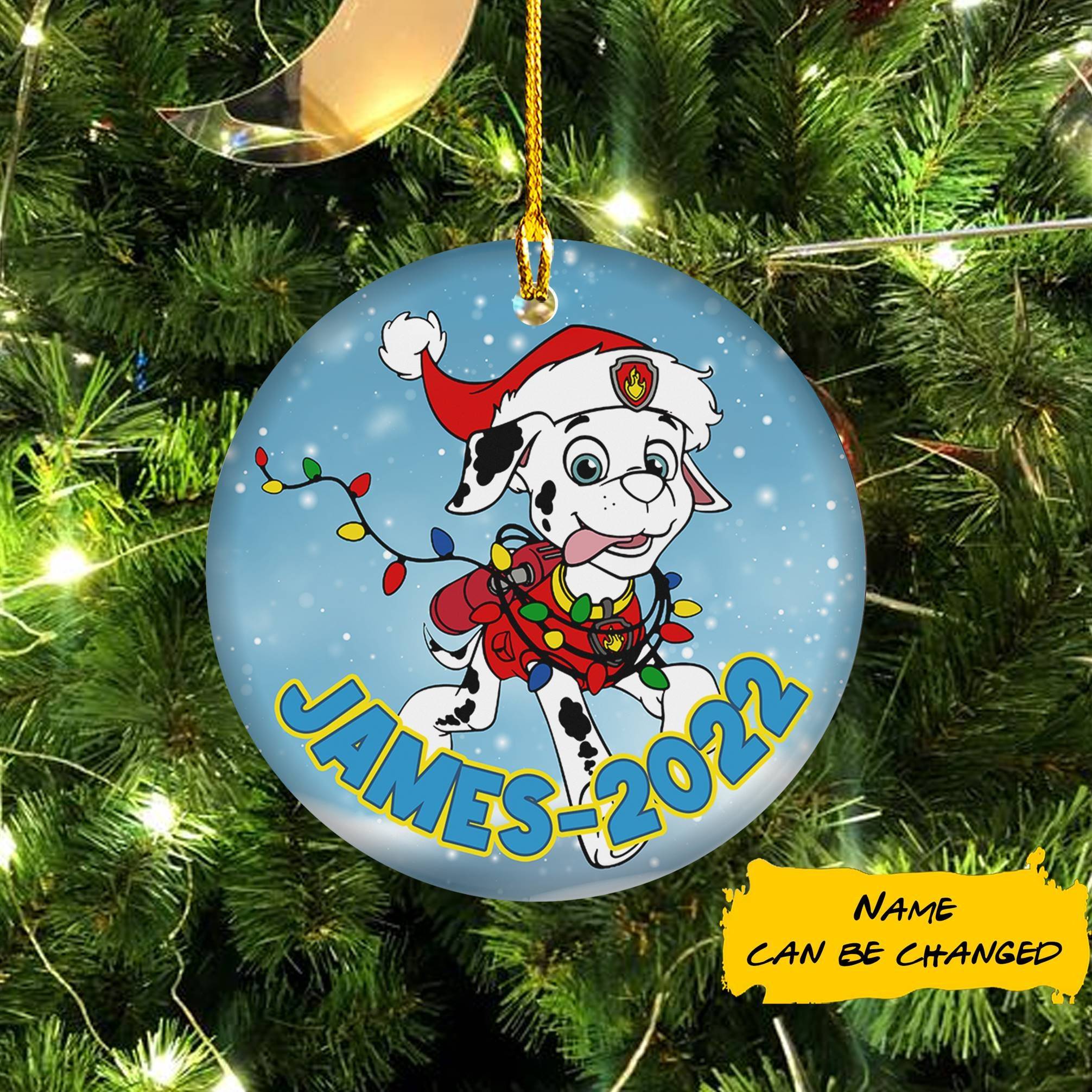 Paw Patrol Christmas Marshall Ornament Gift Perfect And Unique Gifts For Family On Christmas