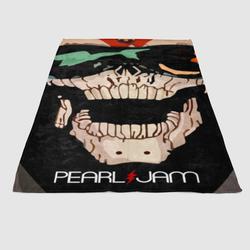 Pearl Jam Skull Logo Soft Fleece Blanket Meaningful Gift For Halloween Christmas