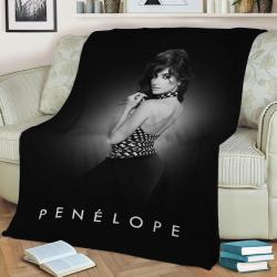 Penelope Cruz Fleece Throw Blanket Meaningful Gift For Halloween Christmas