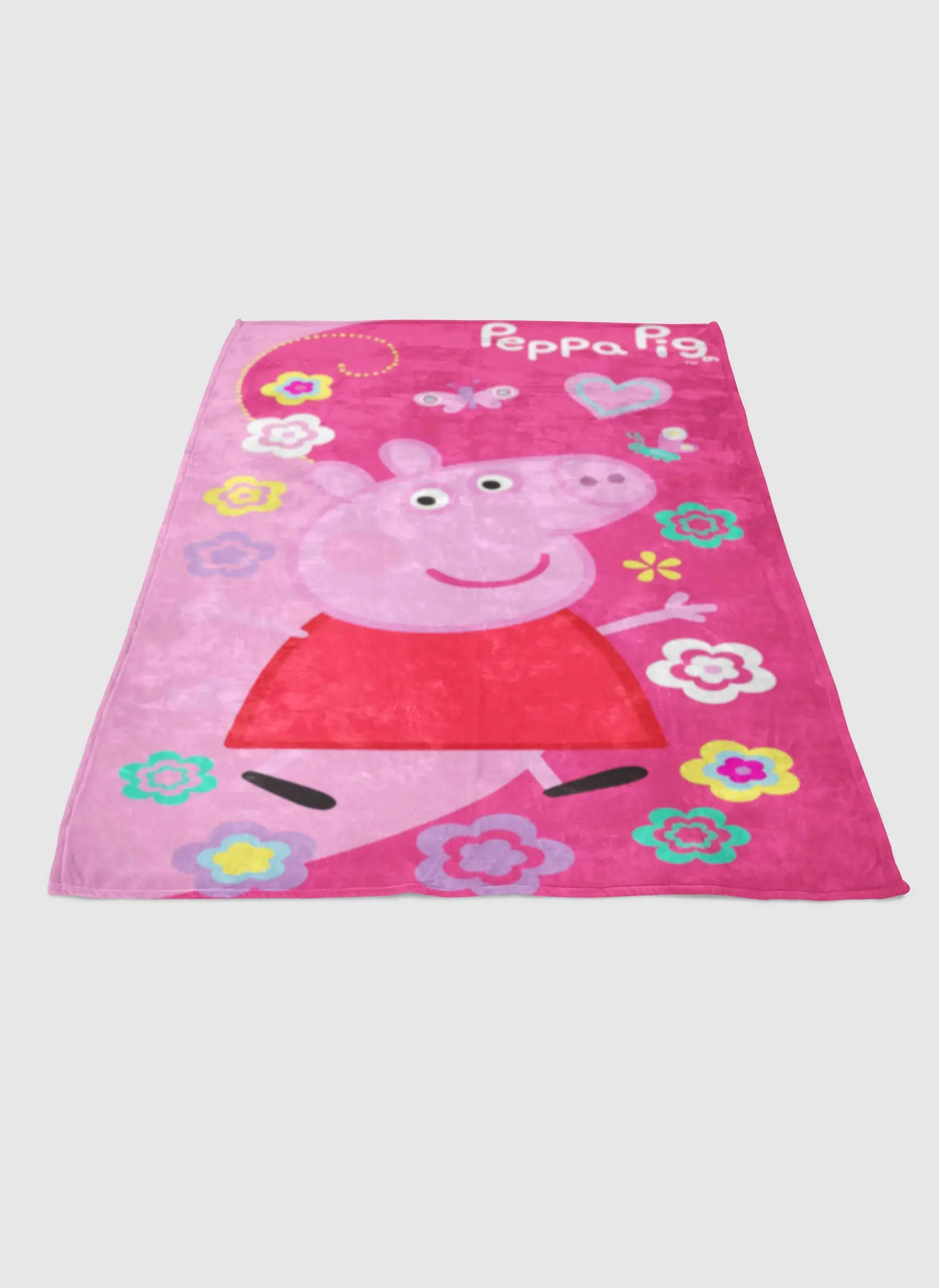 Peppa Pig Pink Soft Fleece Blanket Meaningful Gift For Halloween Christmas