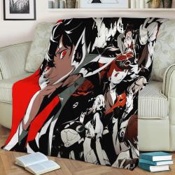 Persona 5 Royal Fleece Throw Blanket Meaningful Gift For Halloween Christmas