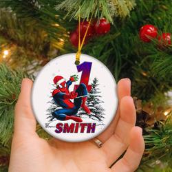 Personalized Baby Christmas Superhero Ornaments Perfect And Unique Gifts For Family On Christmas