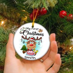 Personalized Baby s First Christmas Xmas Ornament Perfect And Unique Gifts For Family On Christmas