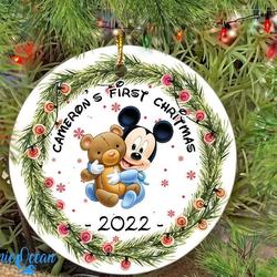 Personalized Disney Baby s First Kids Mickey Christmas Ornament Perfect And Unique Gifts For Family On Christmas
