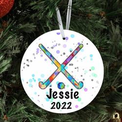Personalized Field Hockey Christmas Ornament Perfect And Unique Gifts For Family On Christmas