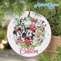 Personalized Mickey And Friends Disney Christmas Ornament Perfect And Unique Gifts For Family On Christmas