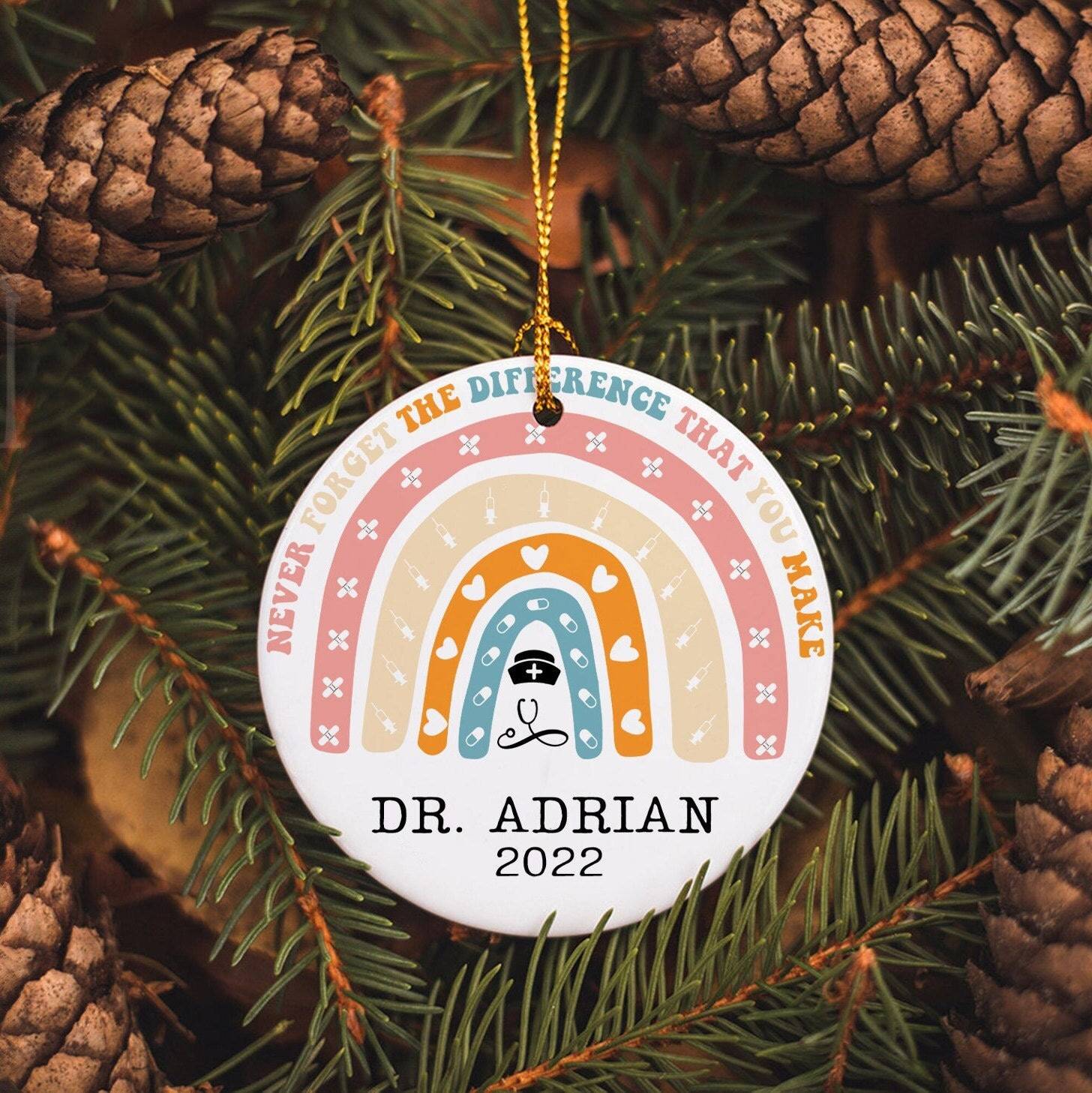 Personalized Nurse Appreciation Graduation RN Ornament Perfect And Unique Gifts For Family On Christmas