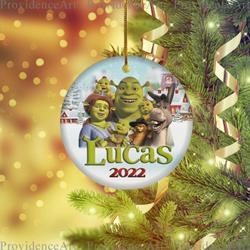 Personalized Shrek Birthday 2022 Ornament Perfect And Unique Gifts For Family On Christmas Holiday