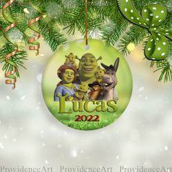 Personalized Shrek Birthday Christmas Ornament Perfect And Unique Gifts For Family On Christmas