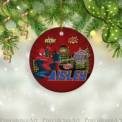 Personalized Spider Man 2022 Superhero Ornament Perfect And Unique Gifts For Family On Christmas