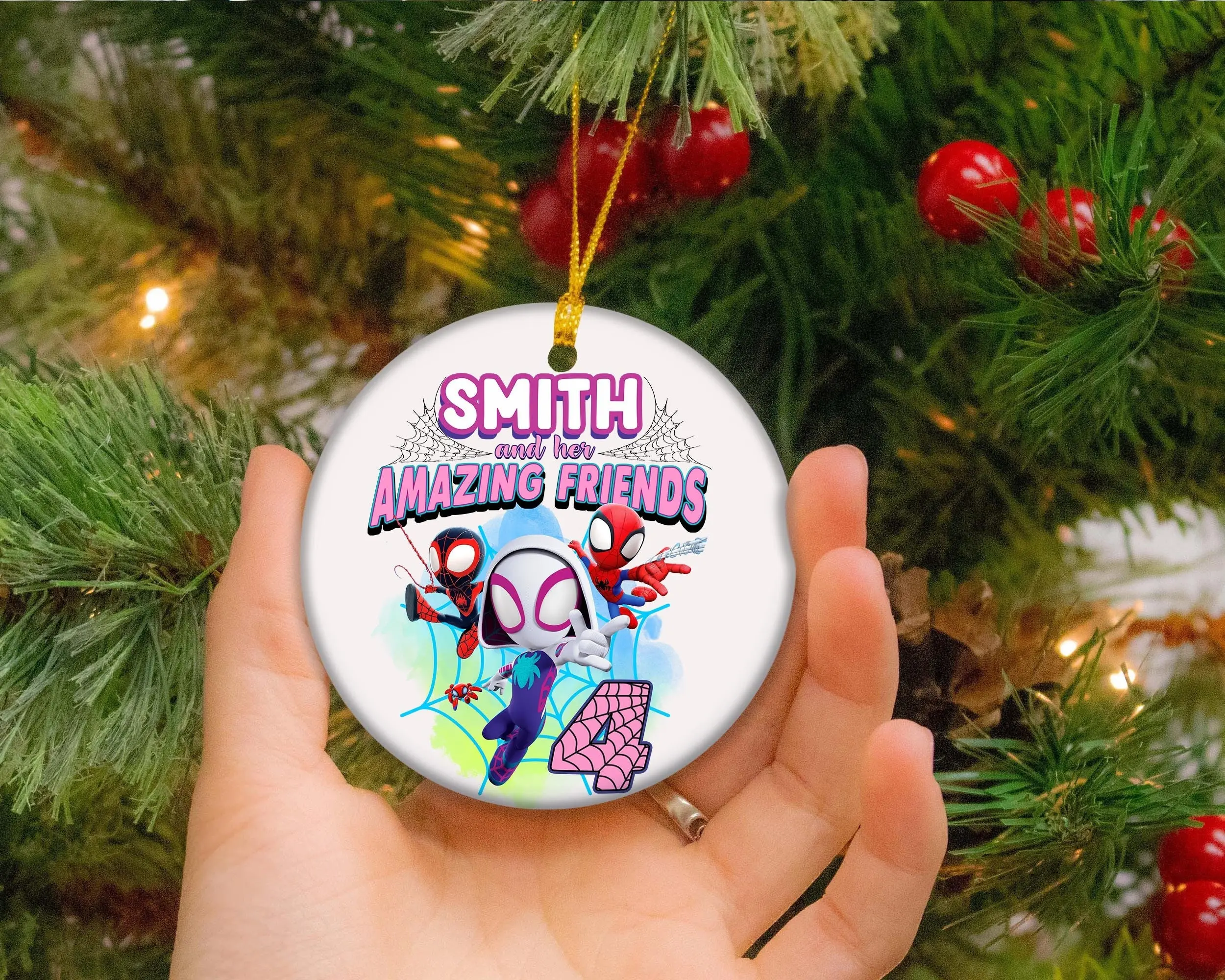 Personalized Superhero Christmas Ornament Perfect And Unique Gifts For Family On Christmas Holiday