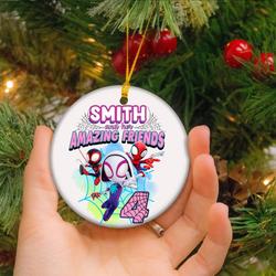 Personalized Superhero Christmas Ornament Perfect And Unique Gifts For Family On Christmas Holiday