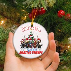 Personalized Superhero Custom Name Christmas Ornament Perfect And Unique Gifts For Family On Christmas