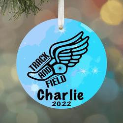 Personalized Track Christmas Ornament Perfect And Unique Gifts For Family On Christmas Holiday