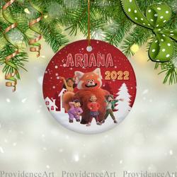 Personalized Turning Red 2022 Ornament Perfect And Unique Gifts For Family On Christmas Holiday