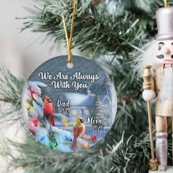 Personalized We Are Always With You Mom Memorial Ornament Perfect And Unique Gifts For Family On Christmas