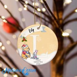 Personalized Winnie The Pooh Disney Baby s First Christmas Ornament Perfect And Unique Gifts For Family On Christmas