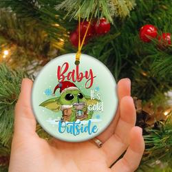 Personalized Yoda Ornament 2022 Christmas Gift Perfect And Unique Gifts For Family On Christmas