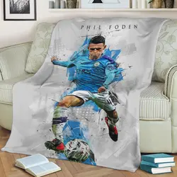 Phil Foden Fleece Throw Blanket Meaningful Gift For Halloween Christmas