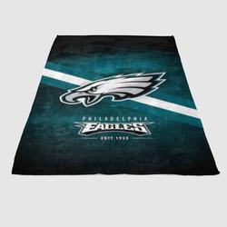 Philadelphia Eagles Nfl Logo 2 Soft Fleece Blanket Meaningful Gift For Halloween Christmas
