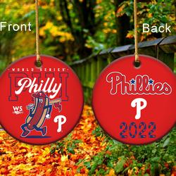 Philadelphia Phillies American Baseball Football Christmas Ornament Perfect And Unique Gifts For Family On Christmas