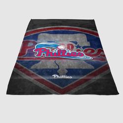 Philadelphia Phillies Mlb Logo 1 Soft Fleece Blanket Meaningful Gift For Halloween Christmas