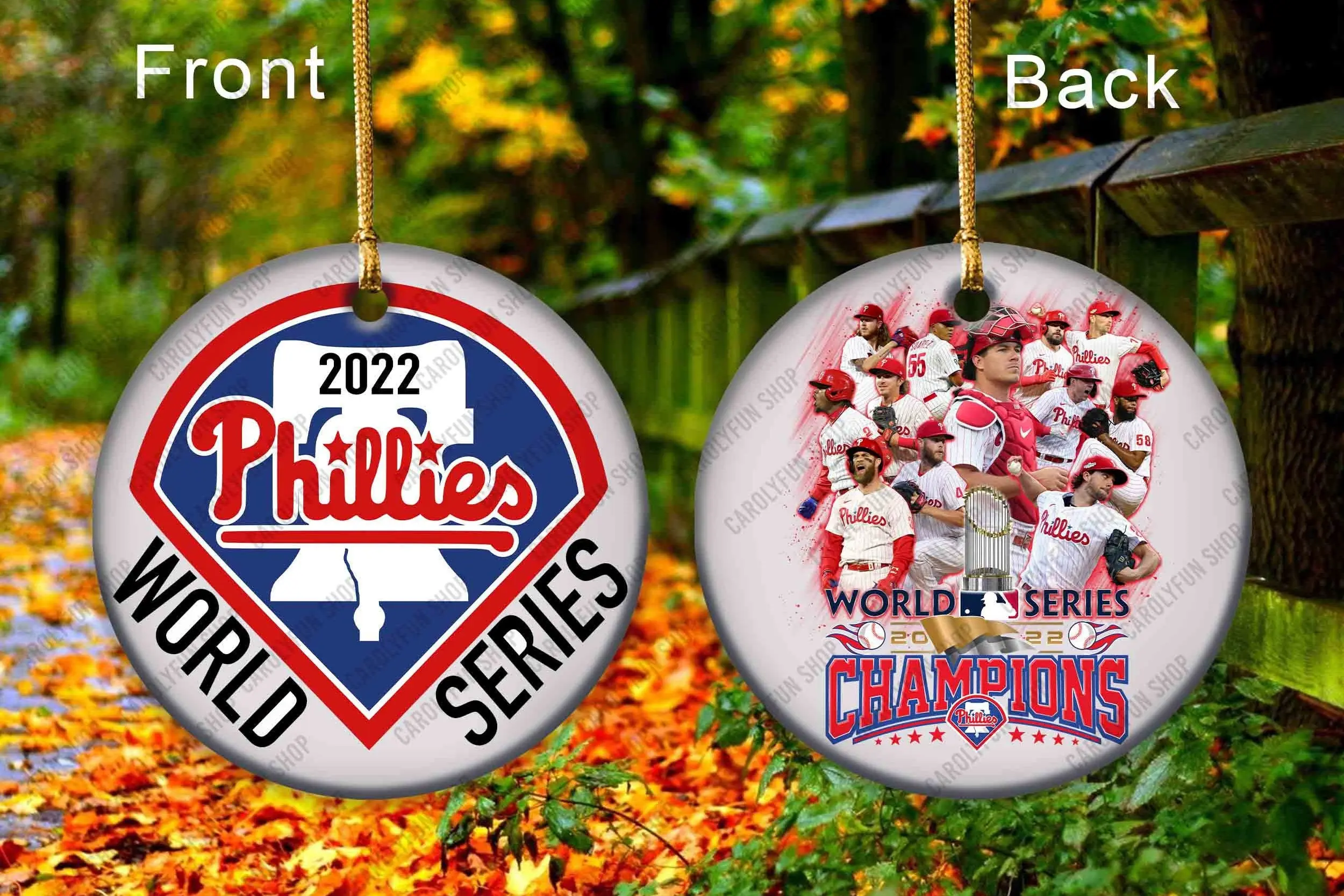 Philadelphia Phillies Personalized Baseball Christmas Ornament Perfect And Unique Gifts For Family On Christmas
