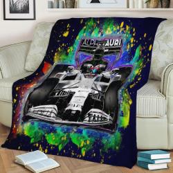 Pierre Gasly Fleece Throw Blanket Meaningful Gift For Halloween Christmas
