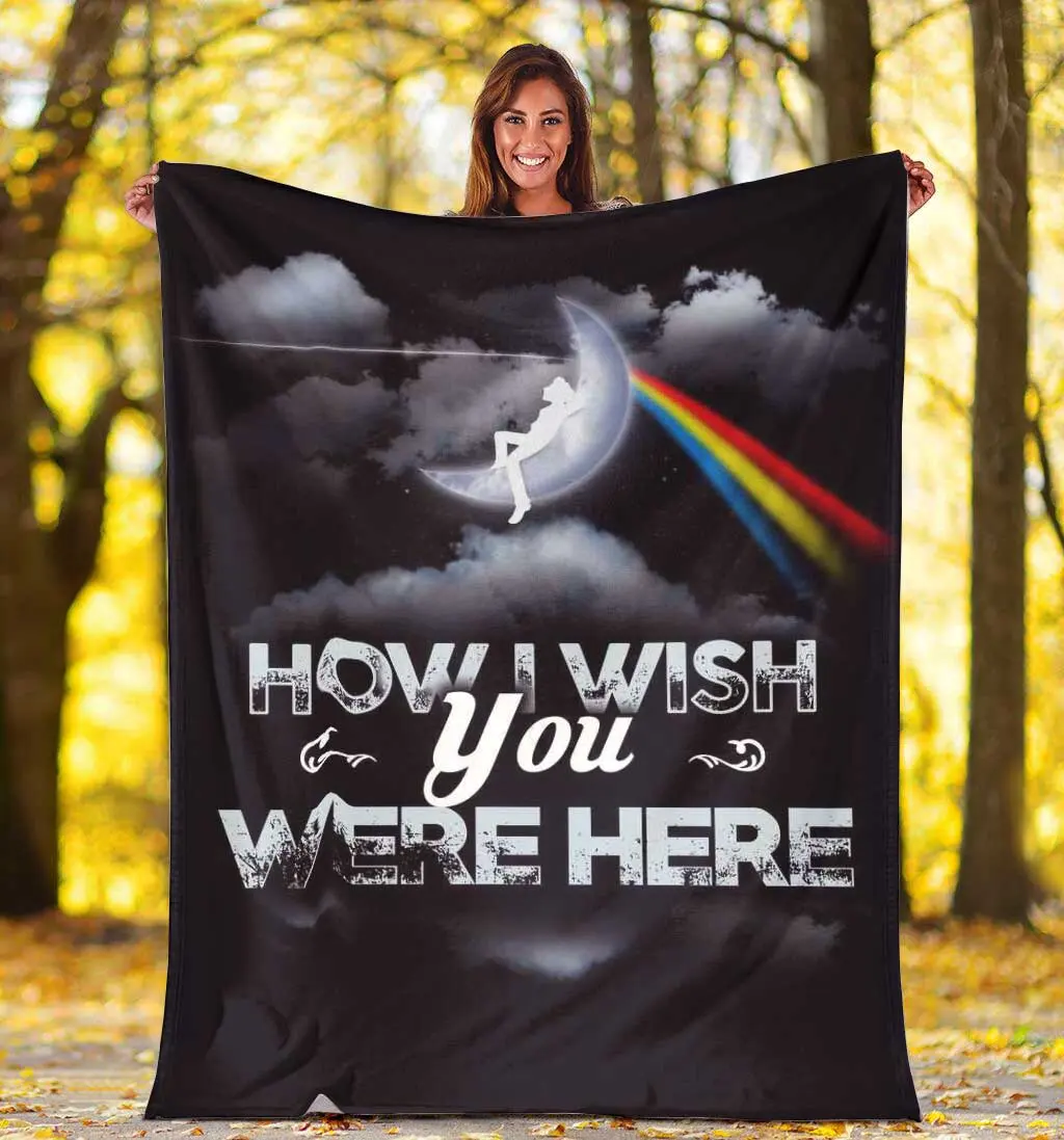 Pink Floyd Fleece Blanket Meaningful Gift For Halloween Christmas How Wish You Were Here Premium