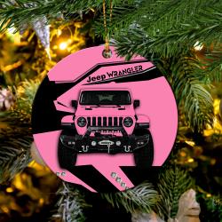 Pink Jeep Mica Ornament Perfect Gift For Holiday Perfect And Unique Gifts For Family On Christmas