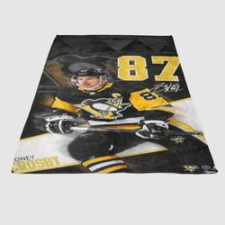 Pittsburgh Penguins Sidney Crosby 87 Soft Fleece Blanket Meaningful Gift For Halloween Christmas