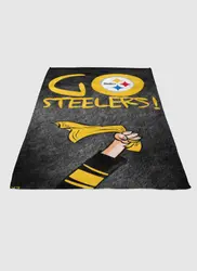 Pittsburgh Steelers Go Steelers Soft Fleece Blanket Meaningful Gift For Halloween Christmas