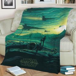 Poe Fleece Throw Blanket Meaningful Gift For Son Halloween Christmas