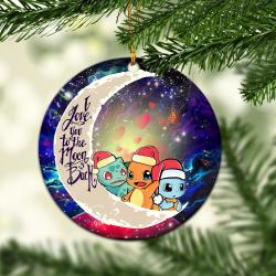 Pokemon Friends Gen 1 Love You To The Moon Galaxy Mica Circle Ornament Perfect Gifts For Family On Christmas