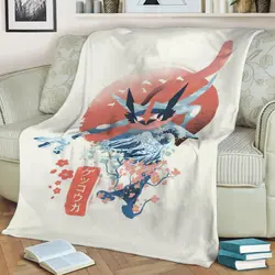 Pokiyo E Water Ninja Fleece Throw Blanket Meaningful Gift For Halloween Christmas