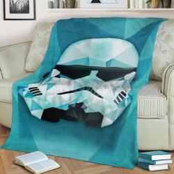 Polygonal Fleece Throw Blanket Meaningful Gift For Halloween Christmas