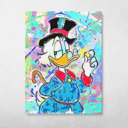 Pop Art Scrooge Wall Art Canvas Meaning Gift For Birthday Christmas