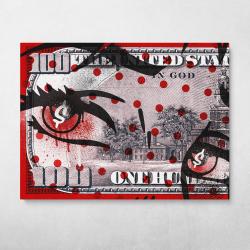 Money Eyes Wall Art Canvas Meaning Gift For Birthday Christmas Halloween