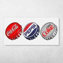 Pop Soda Bottle Caps Wall Art Canvas Meaning Gift For Birthday Christmas